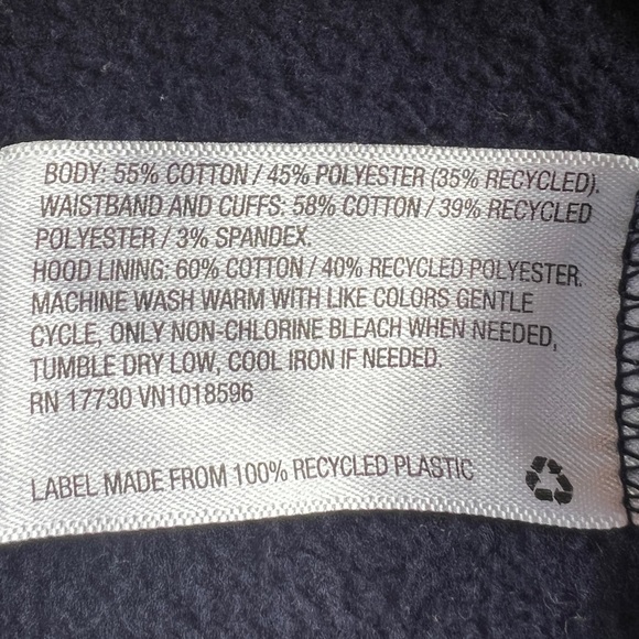 Goodfellow & Co Tops Goodfellow Zip Front Hooded Sweatshirt In Navy